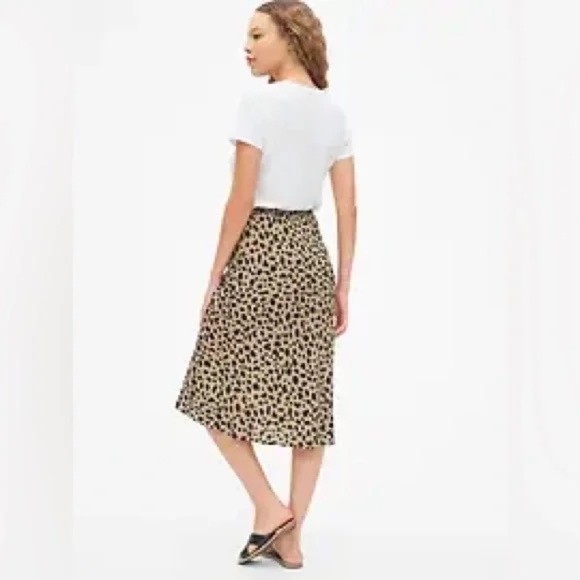 GAP Leopard Print A-Line Midi Skirt – Size Small – Excellent Condition - Picture 5 of 6